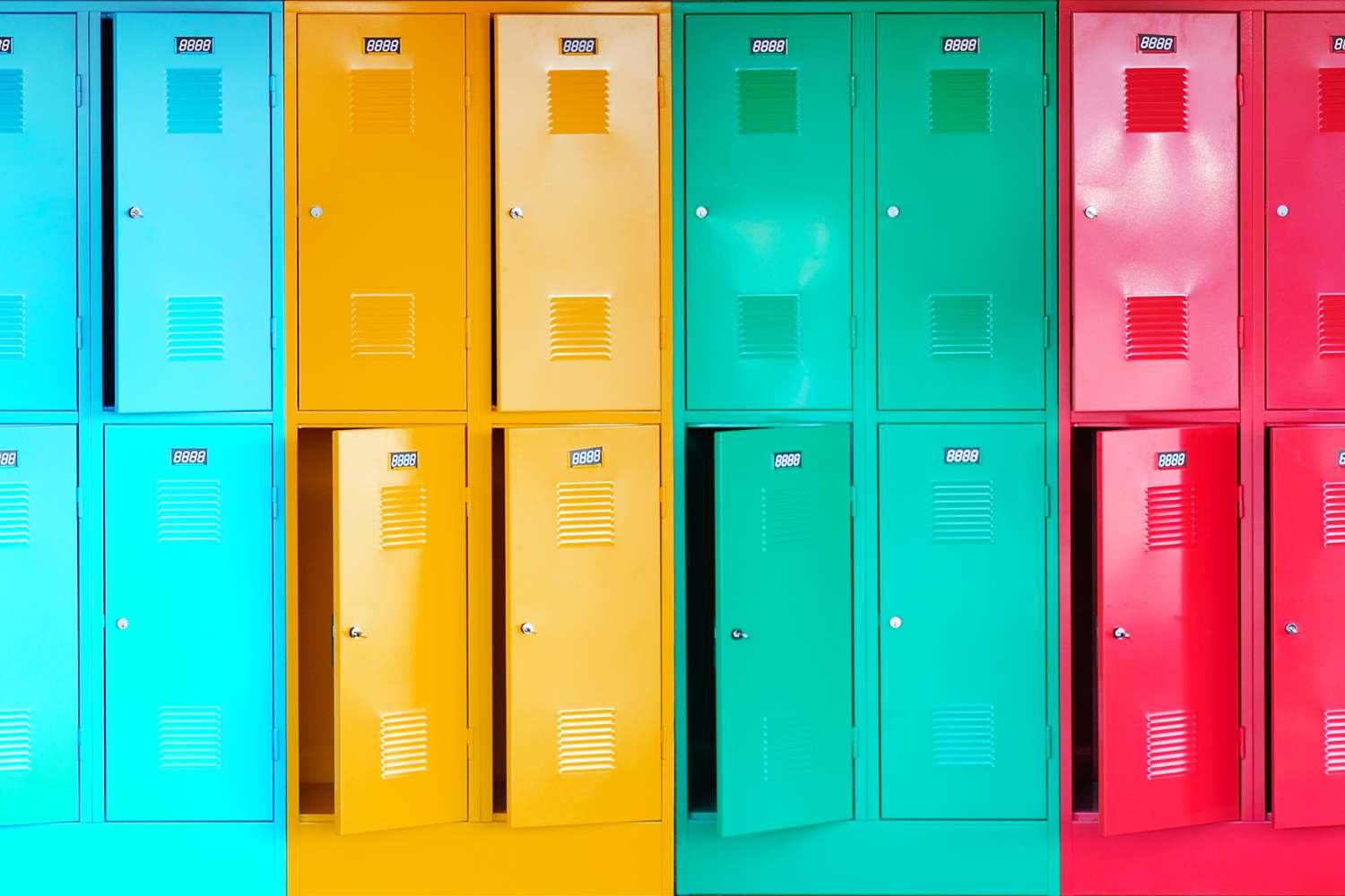 Colorful lockers